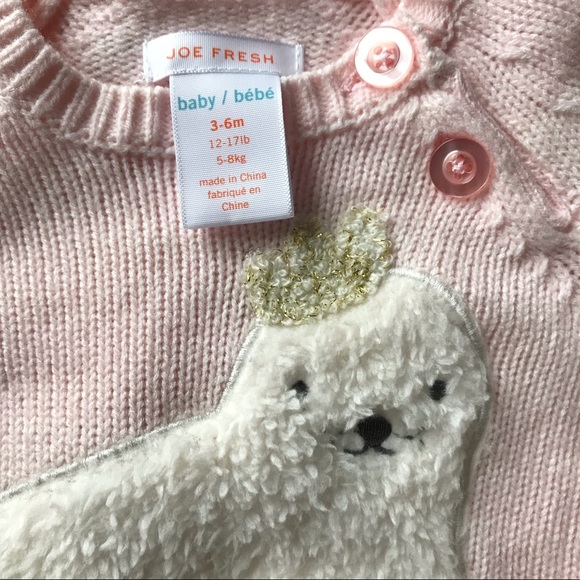❌Sold❌JF Baby Girl Pink Sweater ❄️ - Picture 4 of 7